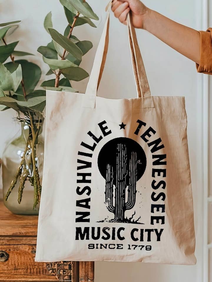 Nashville tote bag for wholesale by Axle Rose Co