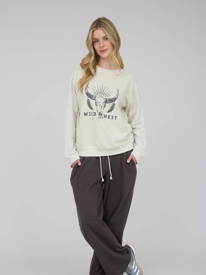 Blu Pepper - Wholesale Lounge Sweatpants/Joggers - Women's - FOLD OVER DRAWSTRING WAIST WIDE LEG LOUNGE PANTS5