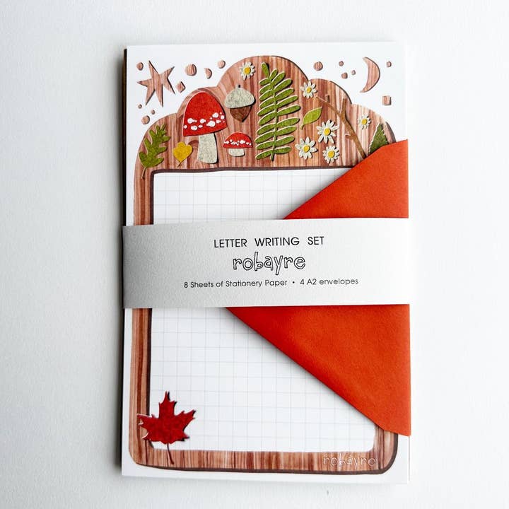 Robayre - Wholesale Stationery/Notecard Set - Woodland Stationery Paper and Envelope Set by Robayre