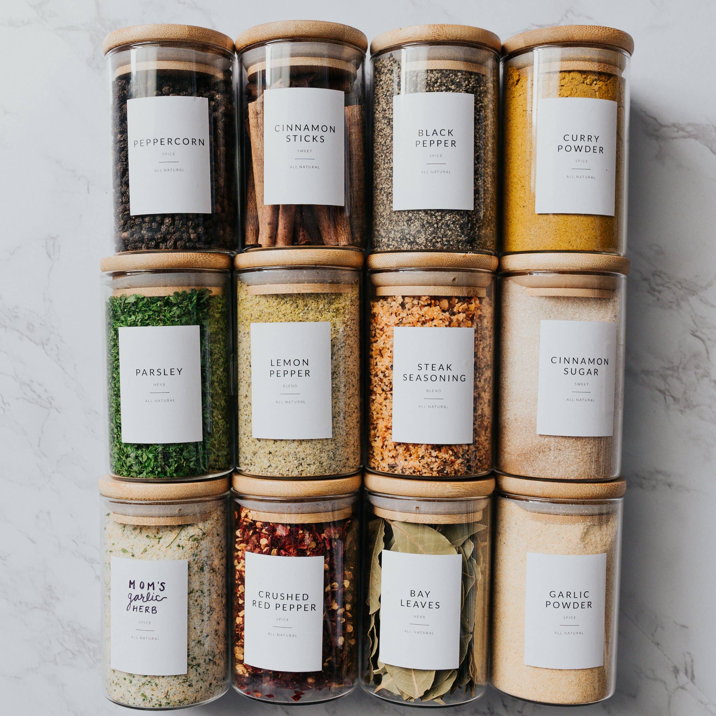 Savvy & Sorted - Wholesale Food/Beverage Label - Minimalist Spice Labels5