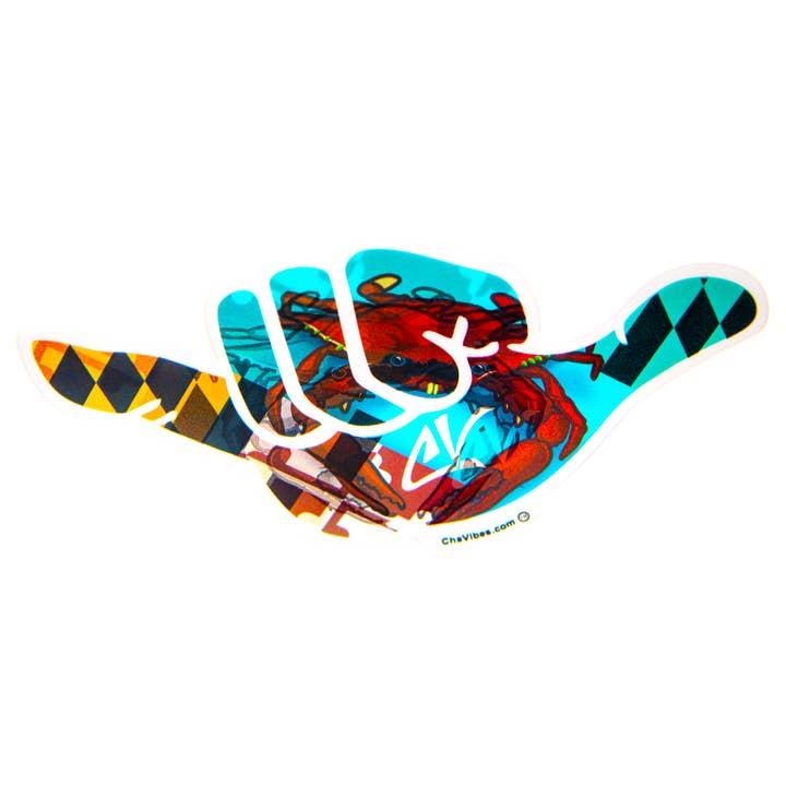 Autocollant 3D Crabby Maryland pour la vente par Cha Vibes