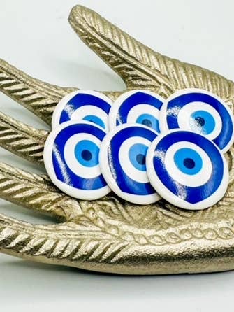 Bouton « Œil de protection » pour la vente par B.Birdwatcher Spiritual Stones