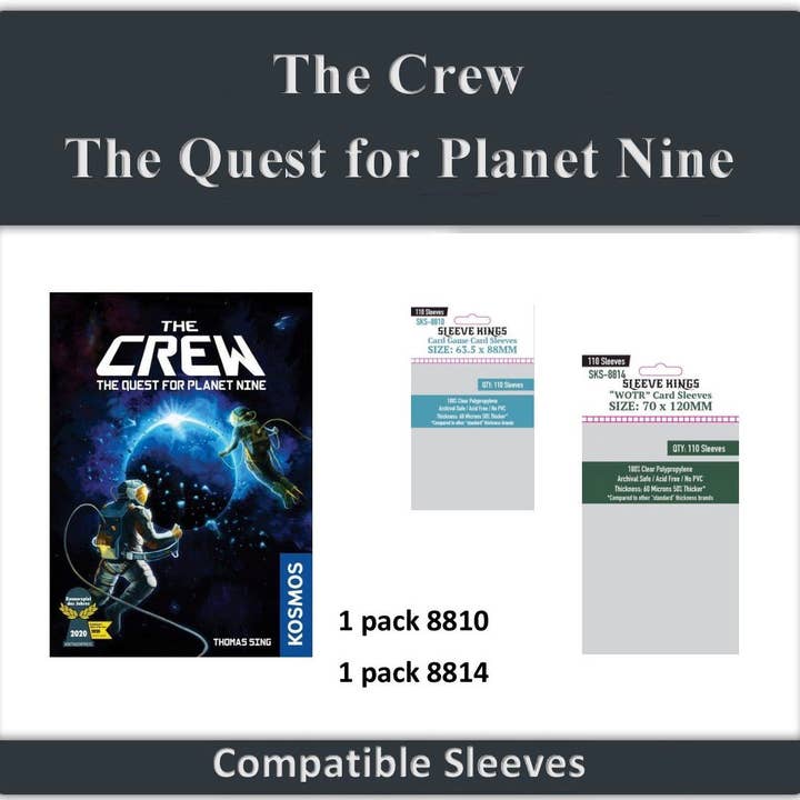 "The Crew: The Quest for Planet Nine" Sleeve Bundle for wholesale by Mayday Games