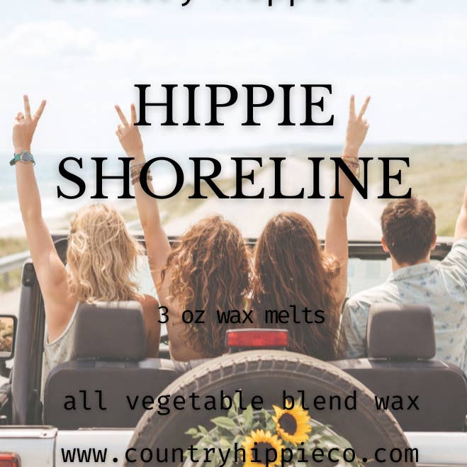 Hippie Kustlijn Wax Melts - 3 oz. voor wholesale door Country Hippie Co.