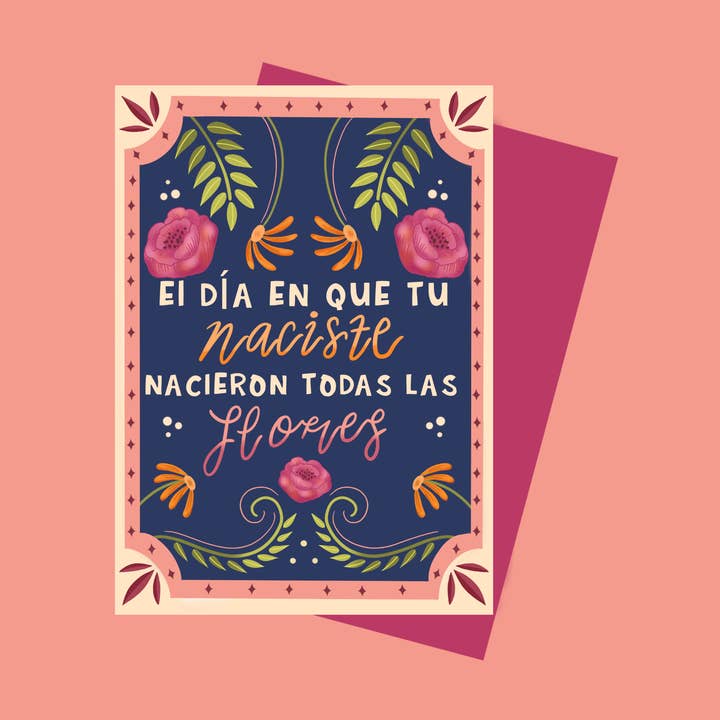Jessartlet Illustrations - Wholesale Birthday Card - El Dia en que tu Naciste Card