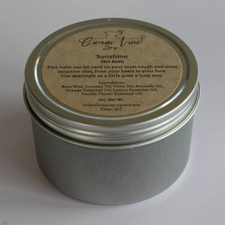 Sunshine Skin Balm for wholesale by Cream Line Soap