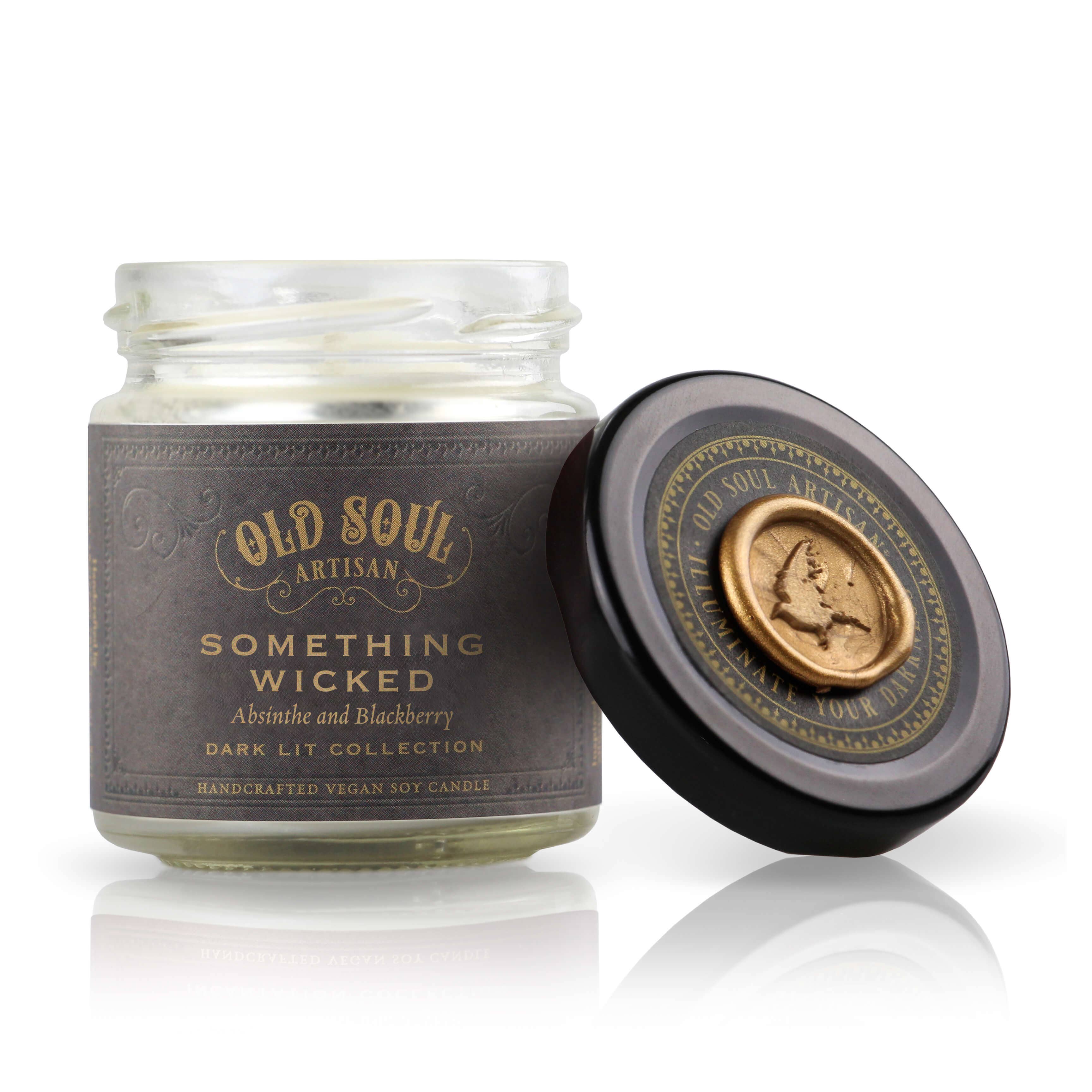 Old Soul Artisan - Wholesale Jar/Filled Candle - Something Wicked - 4 Oz Candle - Shakespeare Inspired1