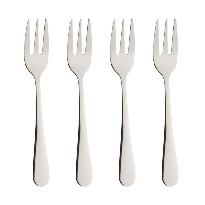 Aida A/S - Vendita all'ingrosso Forchette - Set di 4 forchette da dolce Atelier Cutlery con cartoncino sul retro0