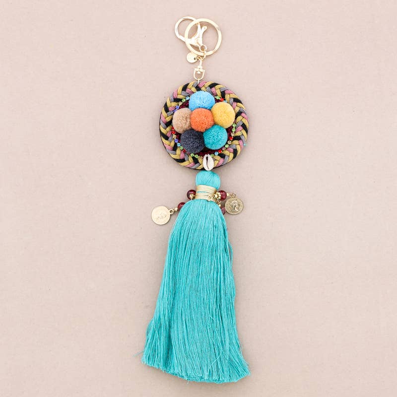 Sonata - Vendita all'ingrosso Portachiavi - Unisex - Portachiavi etnico con pon pon e nappina5