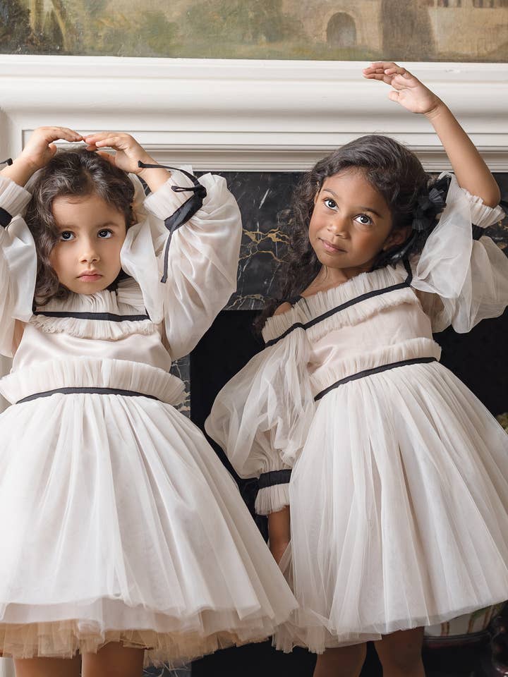 Petite Maison Kids - Wholesale Dress - Kids - Coco-Caramel Tulle Dress11