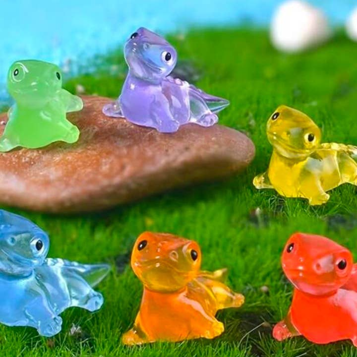 Glow in the Dark Acrylic Lizards for wholesale by Moon River Designs