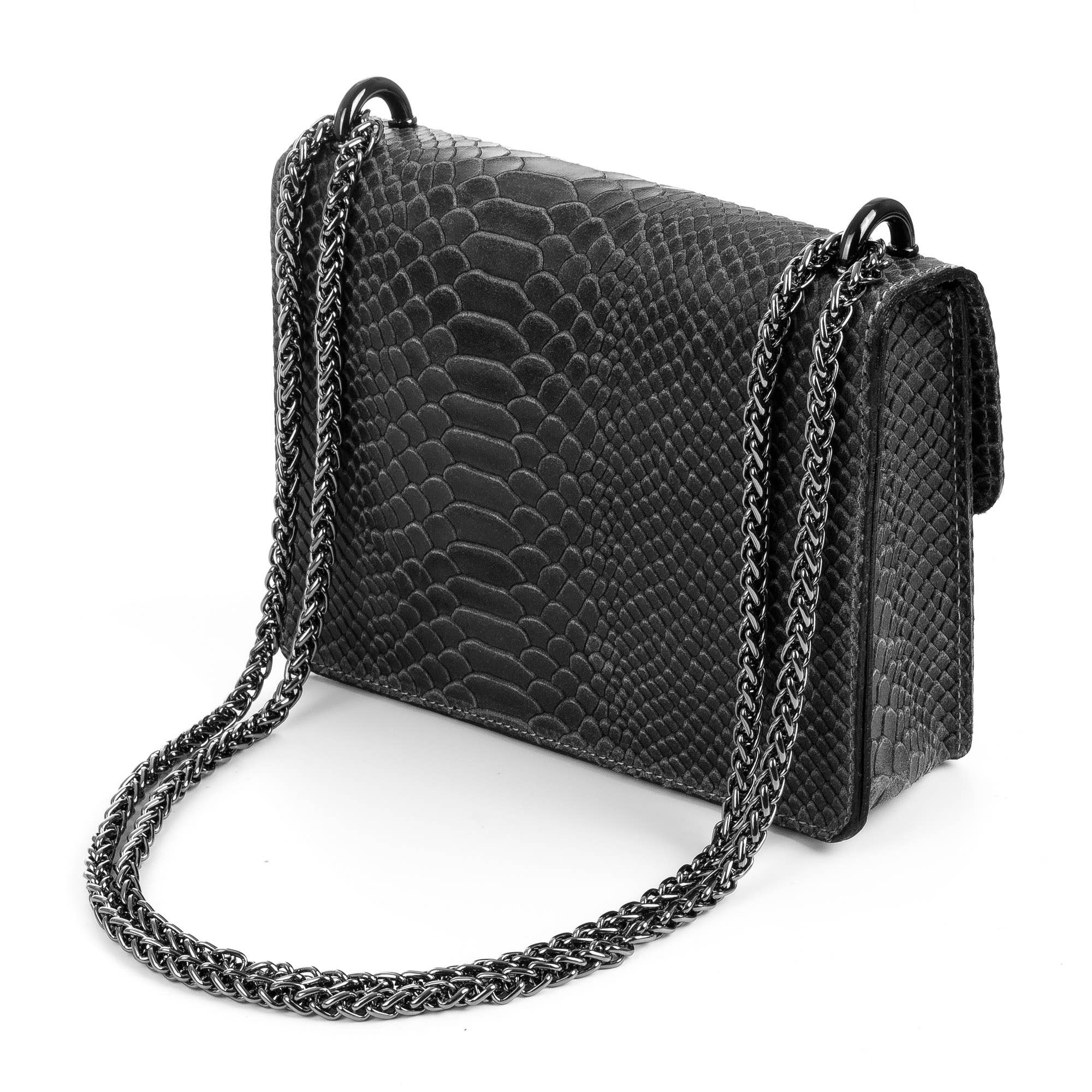 FIRENZE ARTEGIANI – Mala com alça superior – Mulher por atacado – Bolsa Feminina Lorenza de Camurça em Couro Legítimo com Estampa de Cobra14