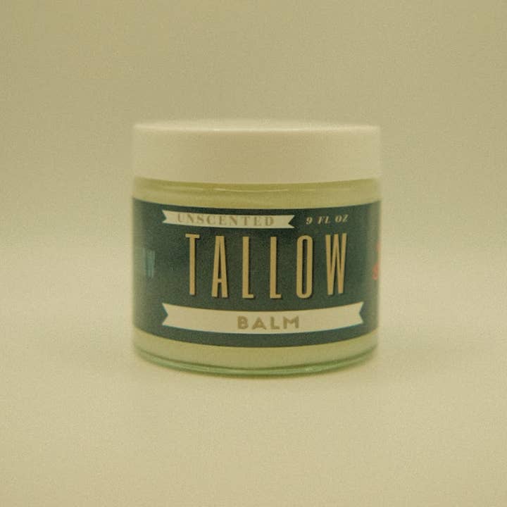 Unscented Tallow Balm | Natural Beef Tallow Vitamin E, Jojoba Moisturizer for Face & Body |Clean, Preservative-Free Skincare by Lady May for wholesale by May's Market @ TLM