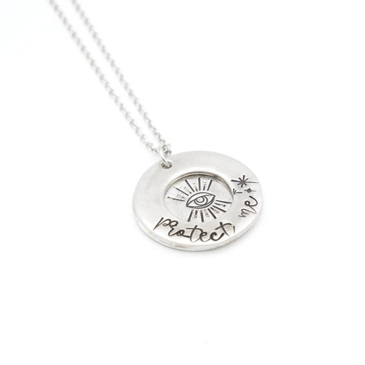 Protect Me Evil Eye Necklace for wholesale by Stamp and Stampbility