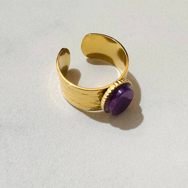 Cassette Barcelona - Wholesale Multi-Finger Ring - Paraiso Adjustable Stainless Steel Ring1