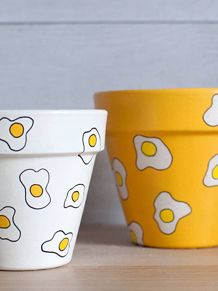 Terracotta flower pot / cover: Eggs for wholesale by Happypots.fr