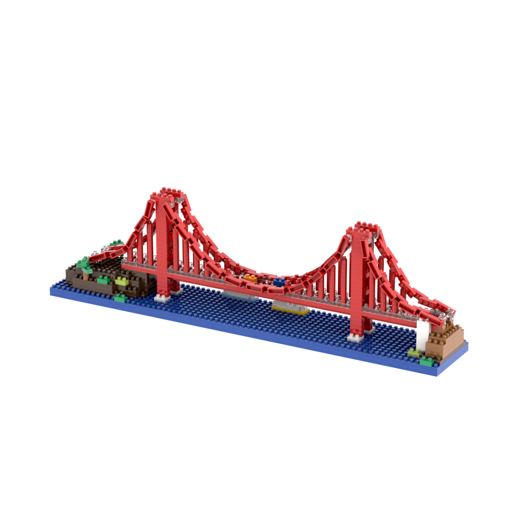 Toysmith - Wholesale Toy Set - Kids - Brixies Small Gift Box Golden Gate Bridge2
