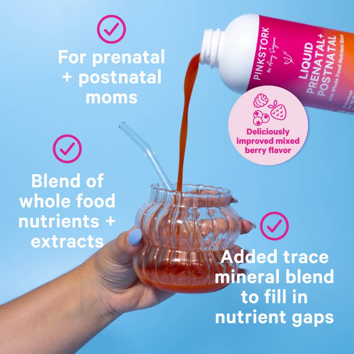 Pink Stork - Wholesale Pre-Natal Supplement - Maternity - Liquid Prenatal + Postnatal1
