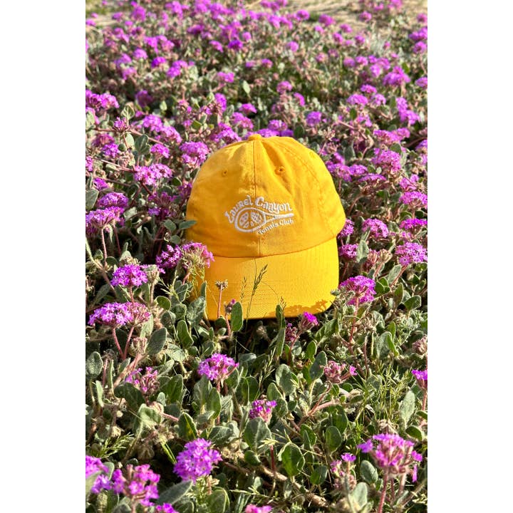 Laurel Canyon Tennis Club - Wholesale Baseball Cap - Unisex - Unisex Laurel Canyon Tennis Club Embroidered Cotton Tennis Hat in Mellow Yellow1