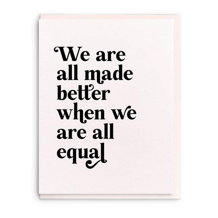 Made Better - Letterpress Greeting Card for wholesale by Dahlia Press