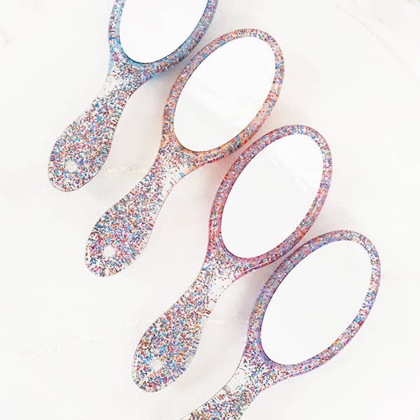 MIX COLOR Hair Brush with Mirror Set for wholesale on Faire