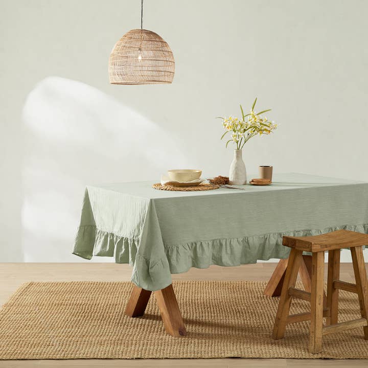Monday Moose - Wholesale Tablecloth - Corcovado Tablecloth (Sage Green)3