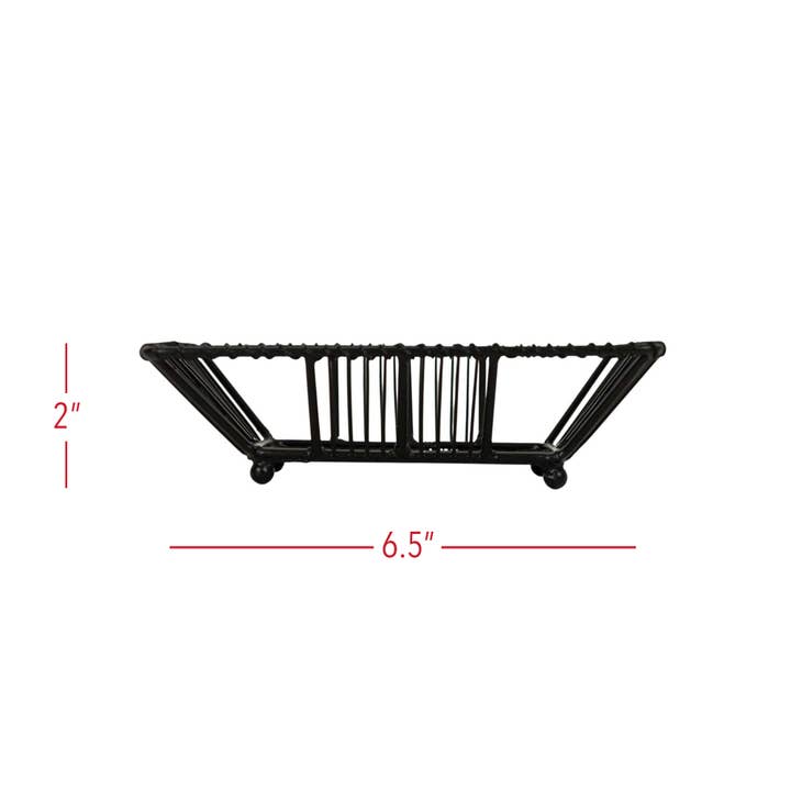 Foreside Home & Garden - Wholesale Bath Soap Dish - Atticus Western Black Wire Soap Dish