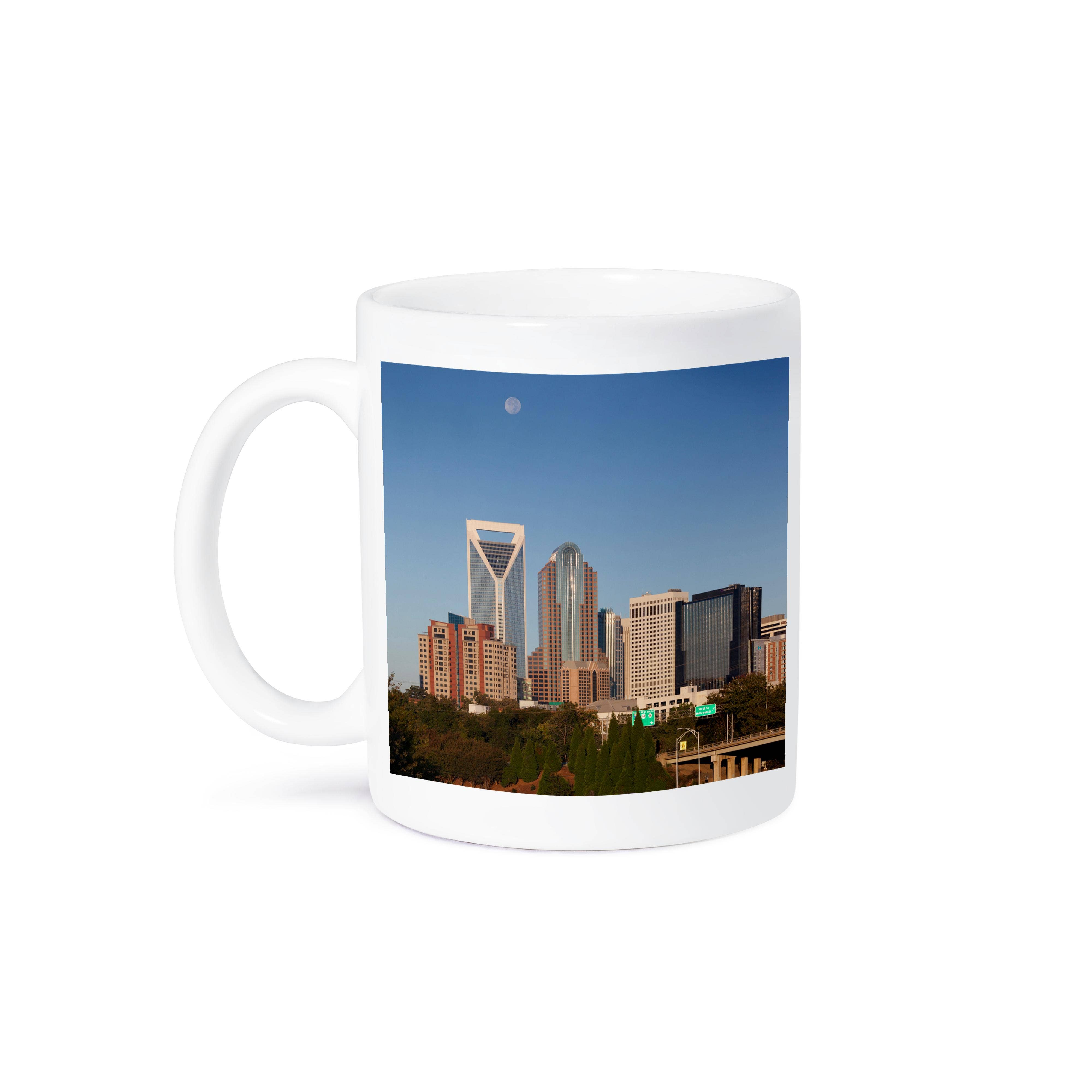 3dRose - Wholesale Coffee Mug - 3dRose, North Carolina, Charlotte, city skyline from Route 74, morning, Mug8