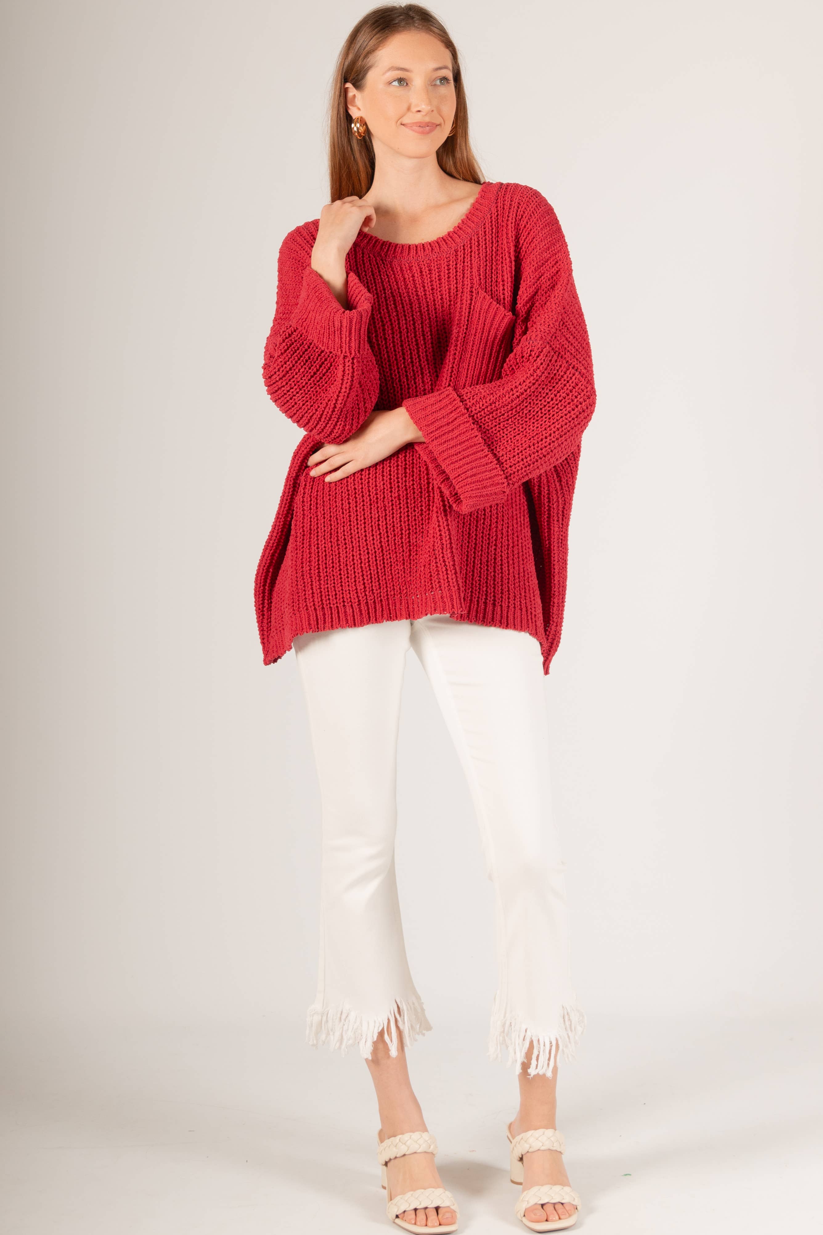 Before You Collection - Vente Pull tunique – femme - Pull oversize en chenille29
