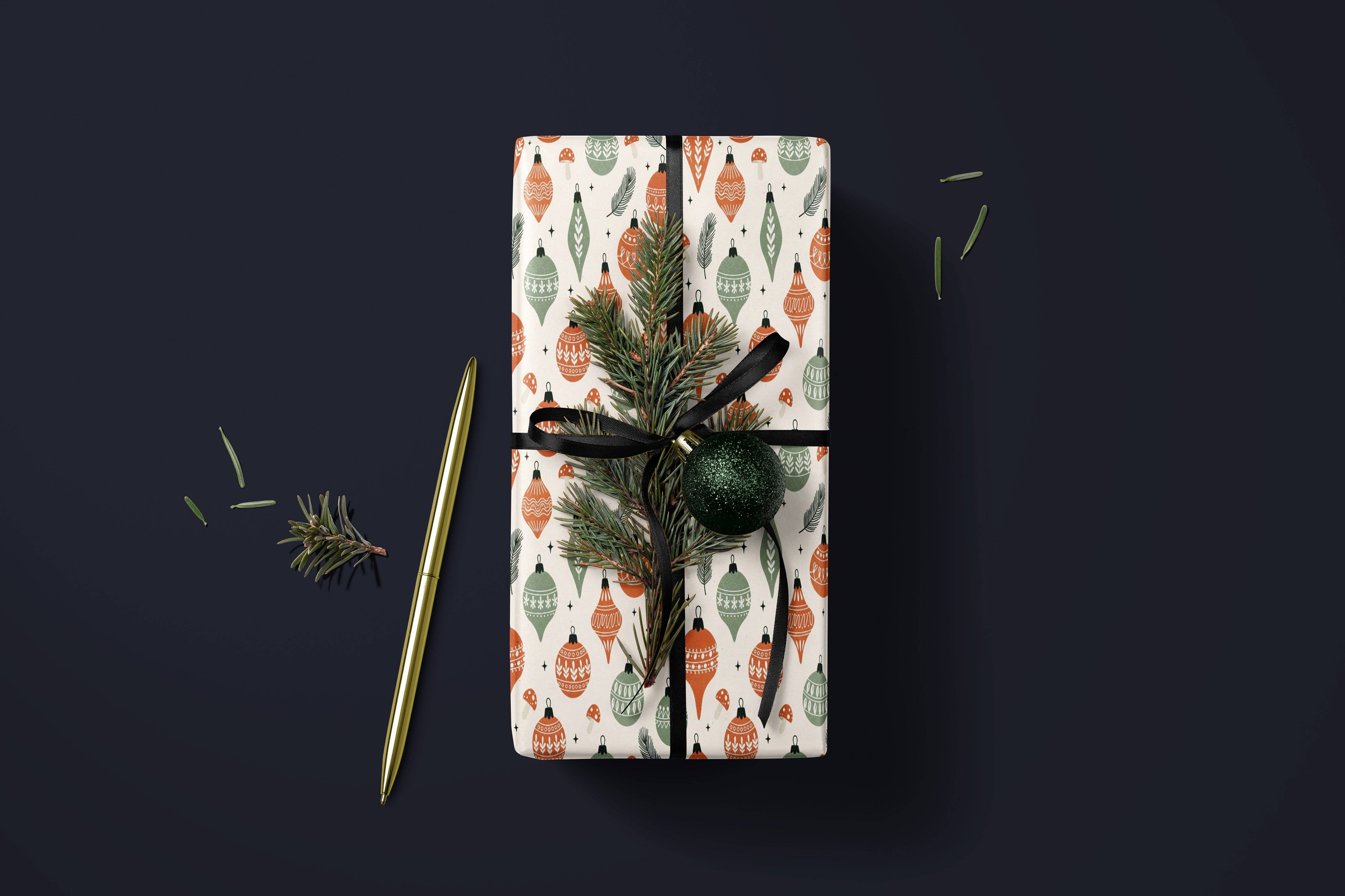 MagicMerchEmporium - Wholesale Wrapping Paper Roll - Retro Holiday Wrapping Paper4