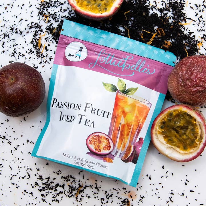 Lottiebelle's Passion Fruit Iced Tea for wholesale by Lottiebelle's