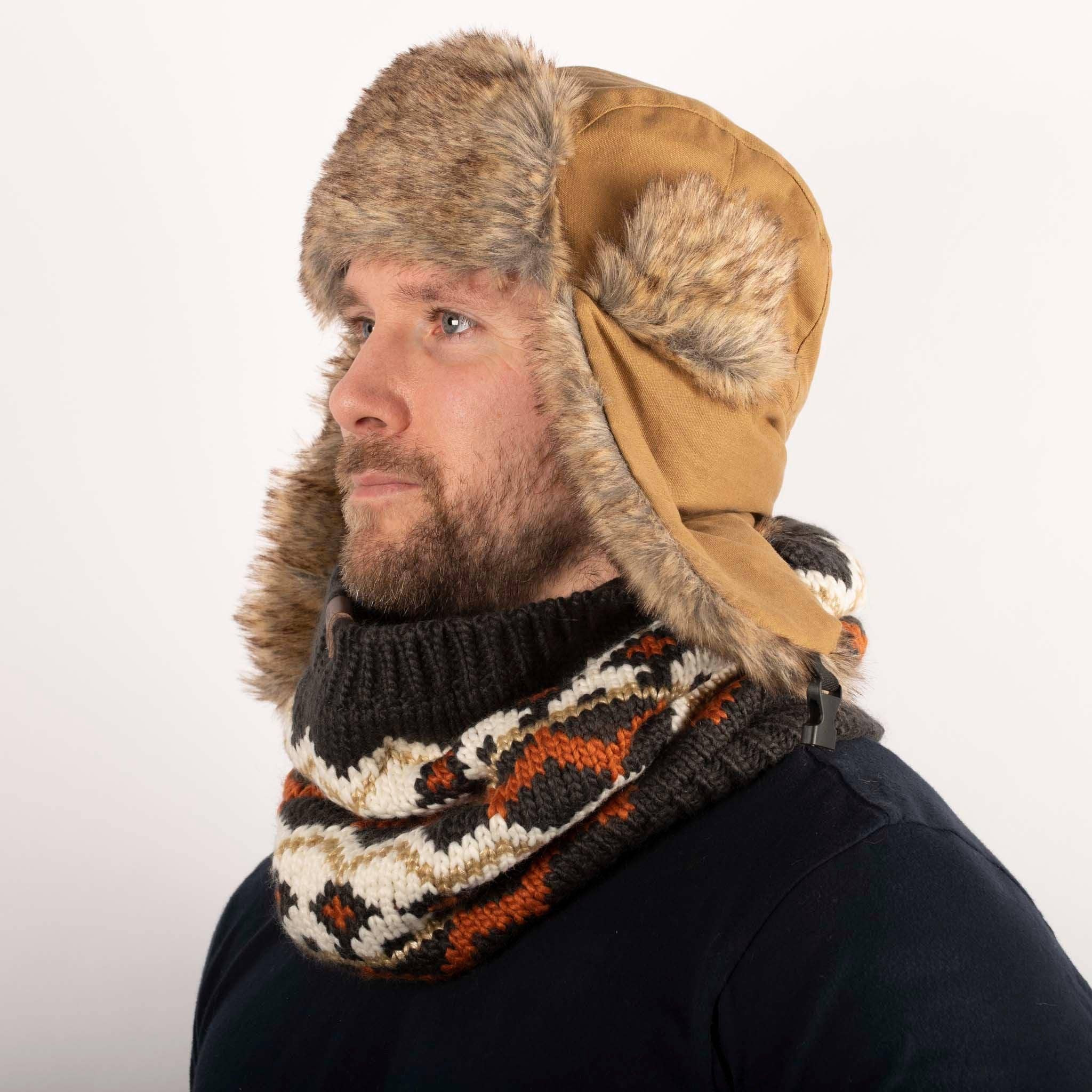 Heritage Traditions – Großhandel Trapper-/Fliegermütze – Unisex – Wachspelz-Lumberjack-Trapper-Hut1