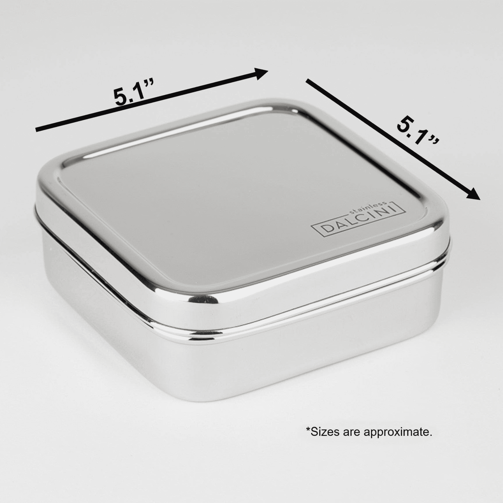 Dalcini Stainless - Wholesale Food Storage Container - Sandwich Square | #1 Best-Selling Container5