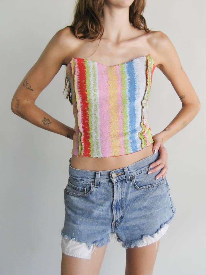 Terry Bustier Bundle for wholesale by American Recycled Clothing
