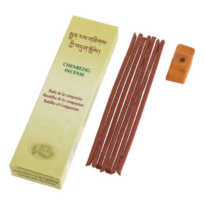Encens tibétain Chenrezig - Bouddha de la compassion pour la vente par Casa Lotus