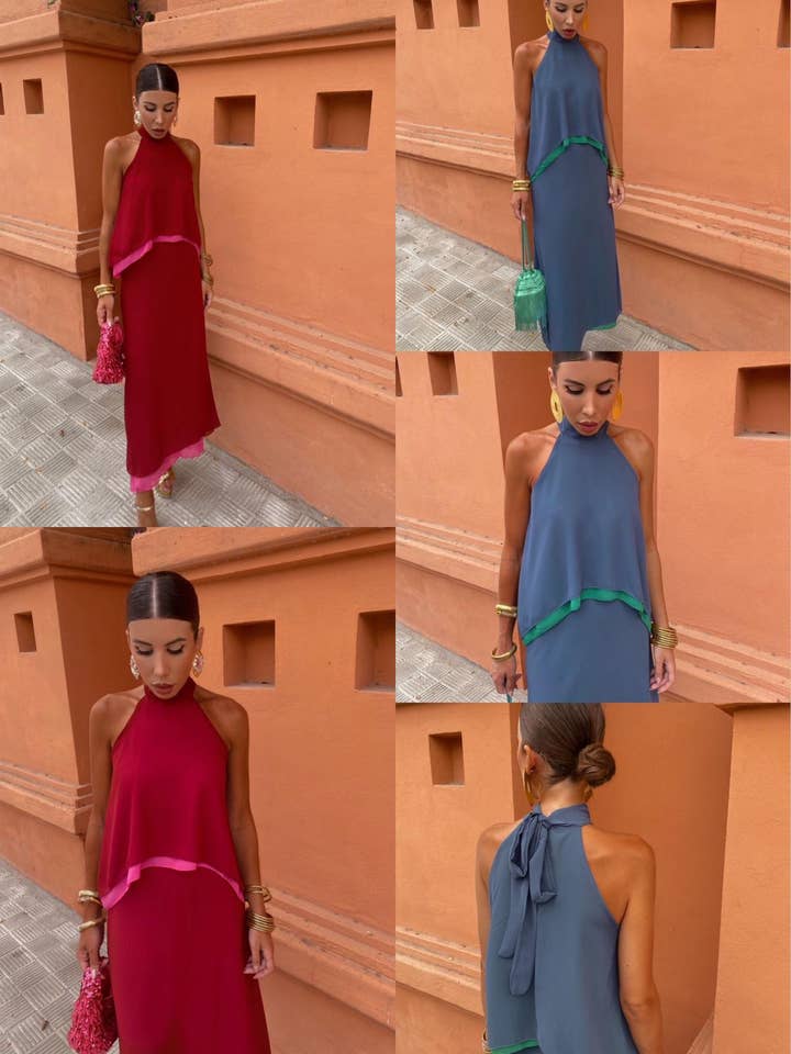 LORIANE - Wholesale Top & Skirt Set - Women's - 6662 one size top + long skirt set 4