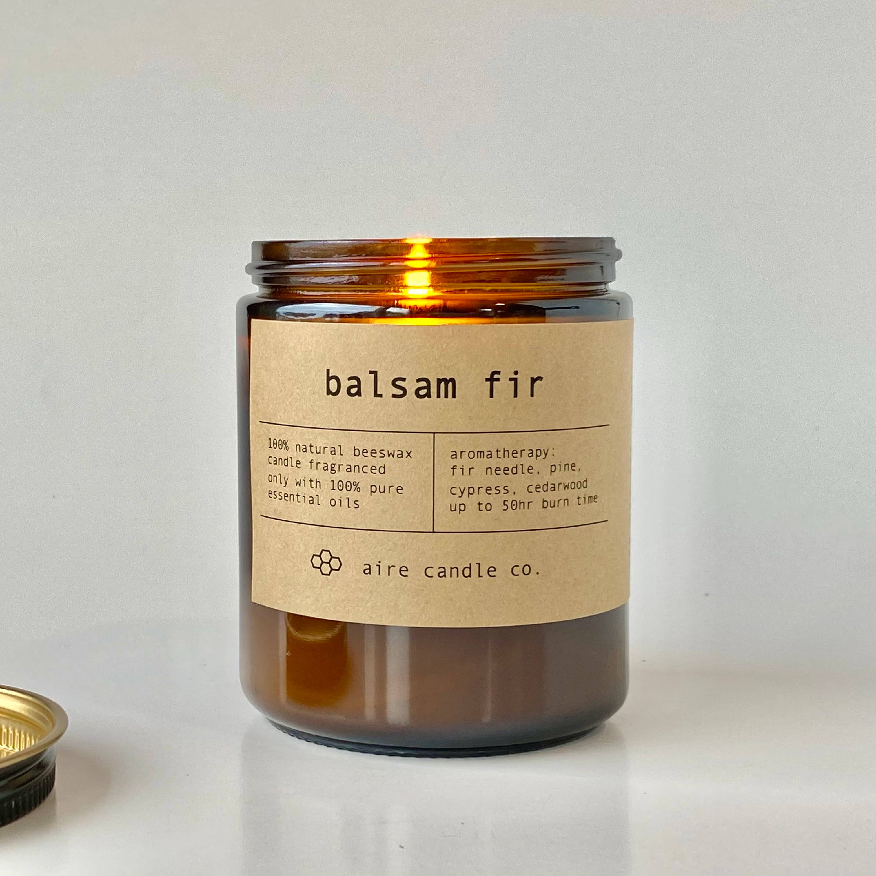 aire candle co. - Wholesale Jar/Filled Candle - balsam fir beeswax candle2