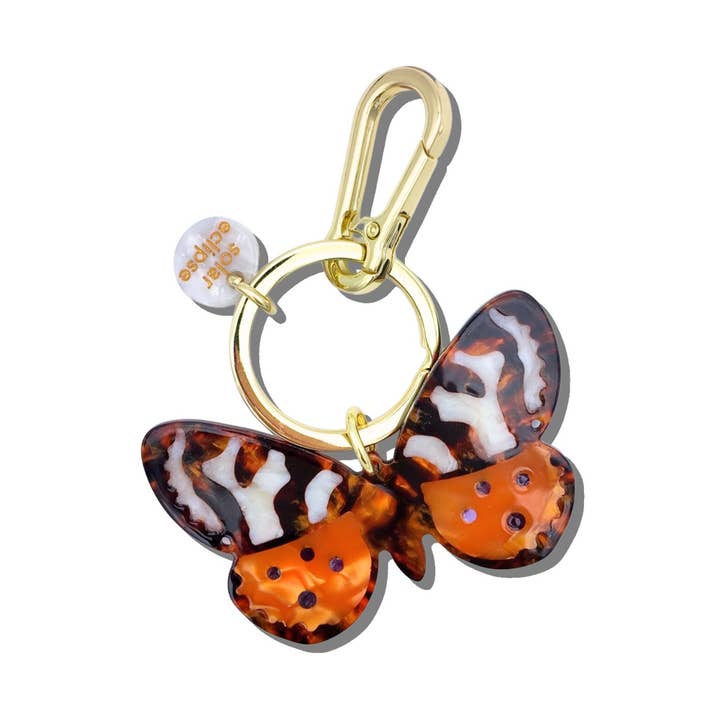 Solar Eclipse - Wholesale Keychain – Women's - Hand-painted Tiger Moth Bag Charm + Keychain0