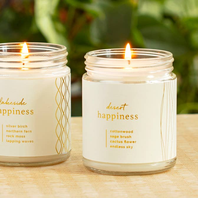 Happiness Candle - Desert - Handmade for wholesale by Prosperity Candle