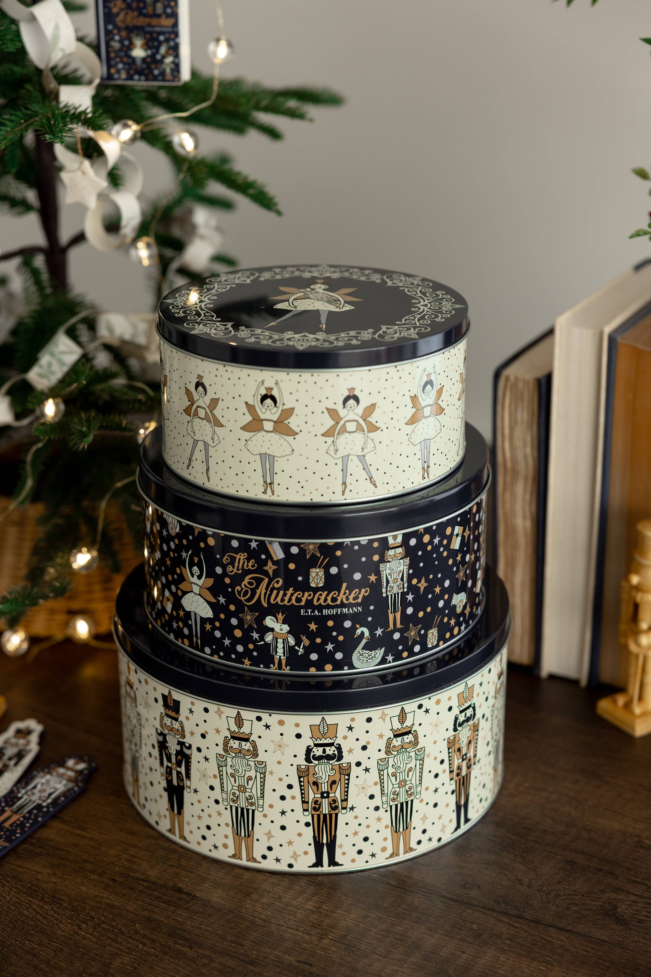 Steel Mill and Co. - Wholesale Food Storage Container - Cookie Tins (Set of 3), The Nutcracker3