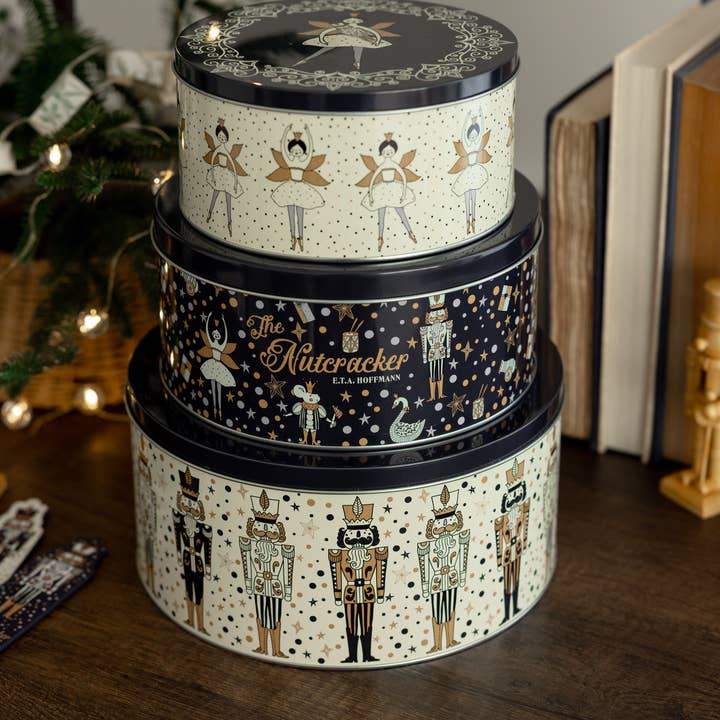 Steel Mill and Co. - Wholesale Food Storage Container - Cookie Tins (Set of 3), The Nutcracker3