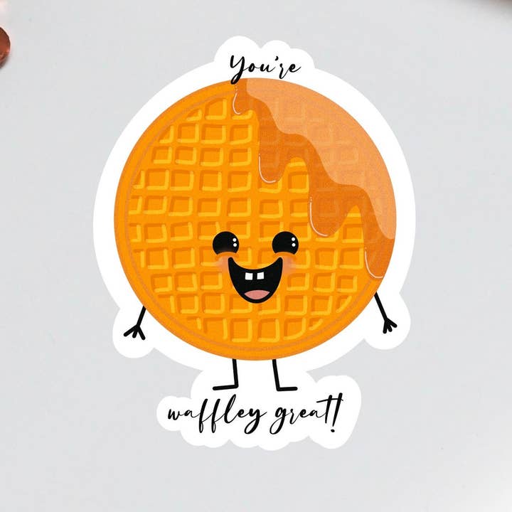 Du är väldigt bra våffla vinyl klistermärke för wholesale av Stick With It Sticker Co