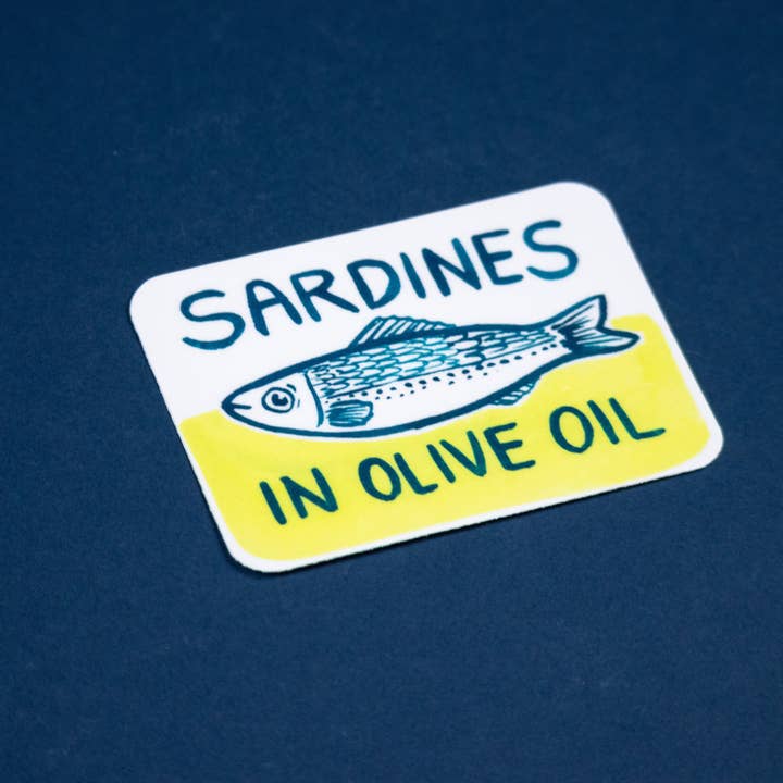 Fish-Eyed by Gabrielle Jolie - Wholesale Sticker - Sardines In Olive Oil Sticker1