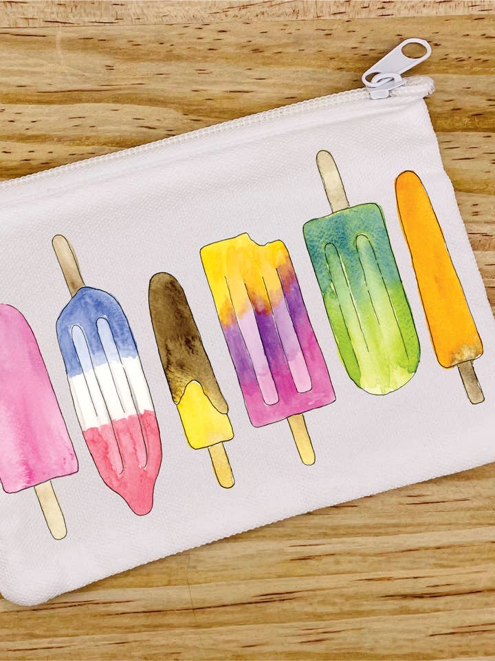 Popsicle Zipper Pouch for wholesale by Krafty Inc