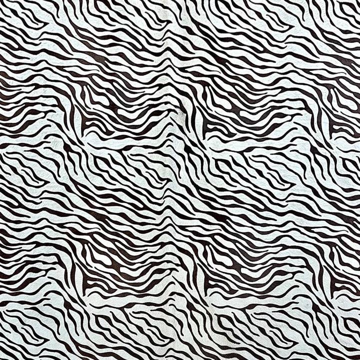 Rodeo - Wholesale Area Rug - Printed baby zebra Cowhide Rug Size 5.5x 7.2 ft ---52434