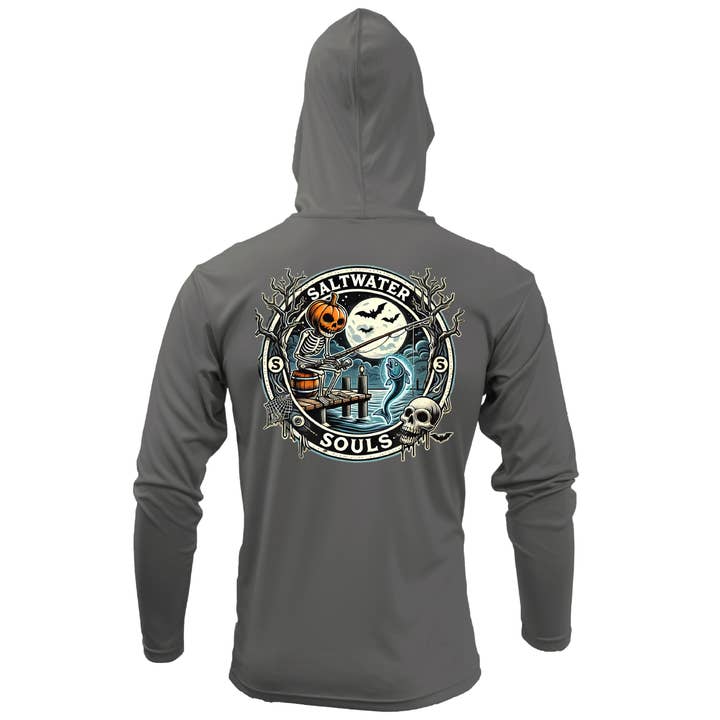 Felpa con cappuccio a maniche lunghe da donna Saltwater Souls UPF 50+ Dry-Fit per la vendita all'ingrosso da parte di Saltwater Born