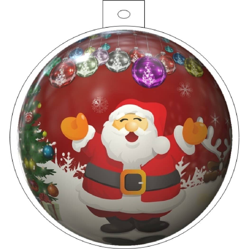 BMS BIZ - Wholesale Ornament - Santa Claus Smiling Time Christmas Ornament0