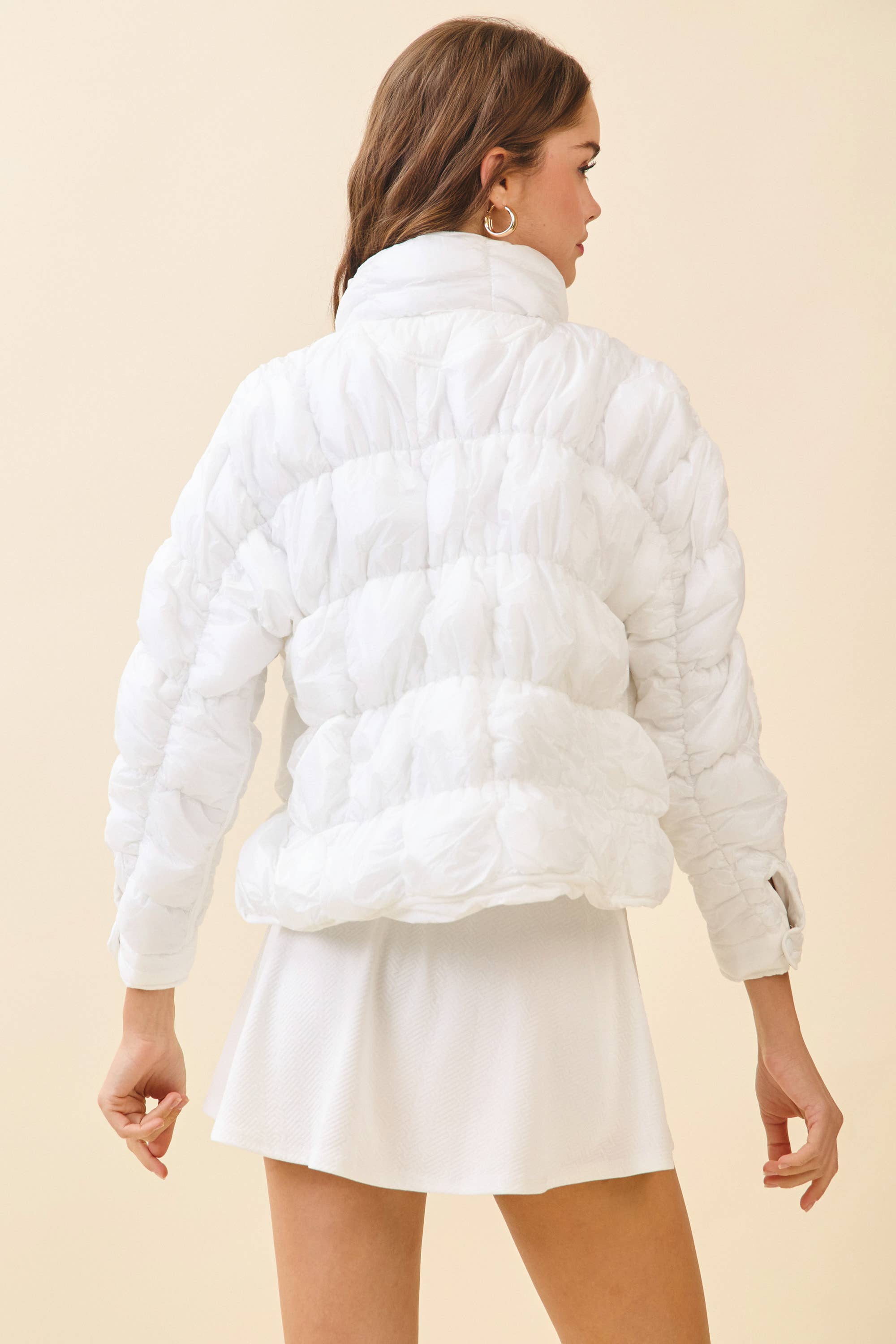 TCEC - Wholesale Puffer Jacket - Women's - CJ6616-Light Weight Quilted Puffer Jacket3