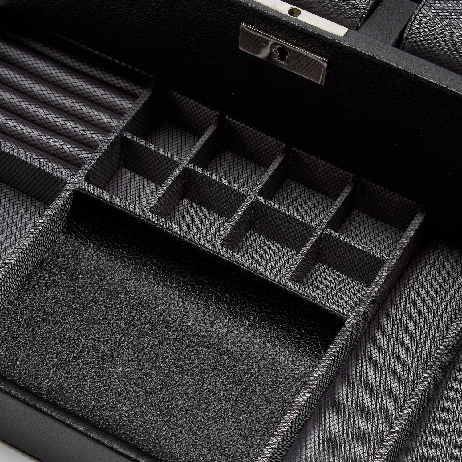 WOLF - Wholesale Jewelry Box/Organizer - Viceroy 10 PC Watch Box w/ Drawer - Black8