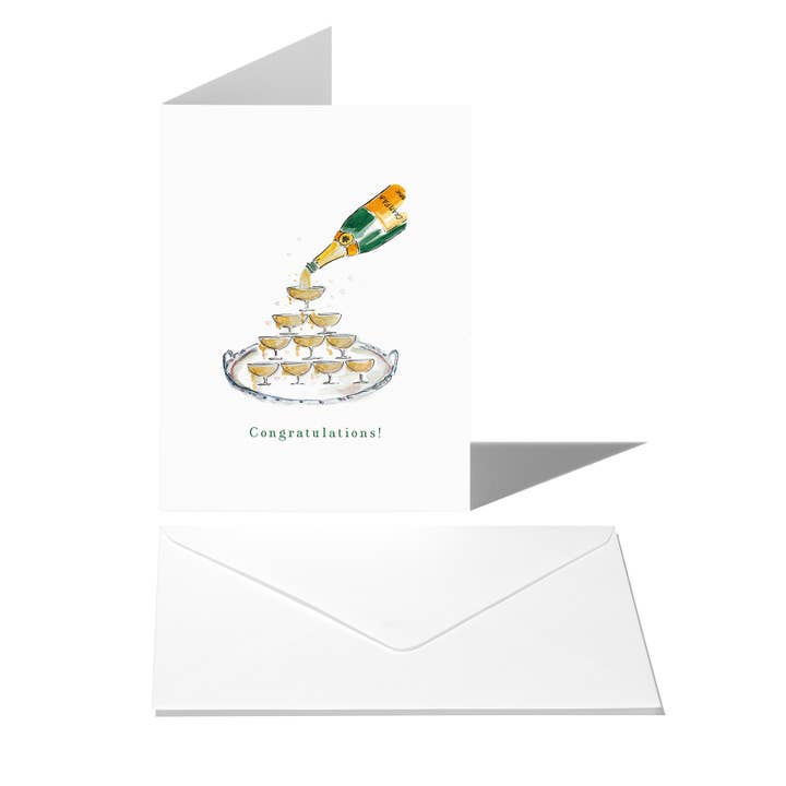 Vouwkaart "Champagne" voor wholesale door Langelütje